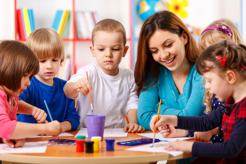 Gokul Academy Teacher And Kids